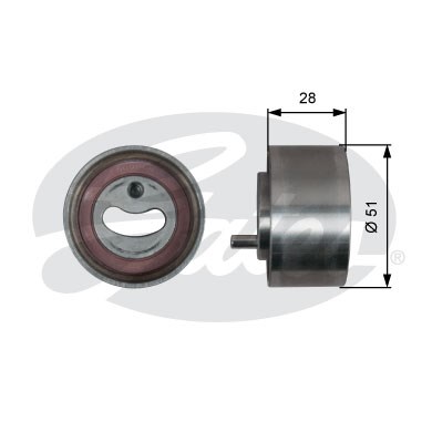 Spännrulle, kamrem Gates Powergripâ® T41319 Gates