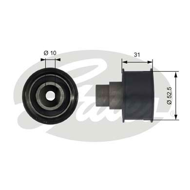 Styrrulle, kamrem Gates Powergripâ® T42080 Gates