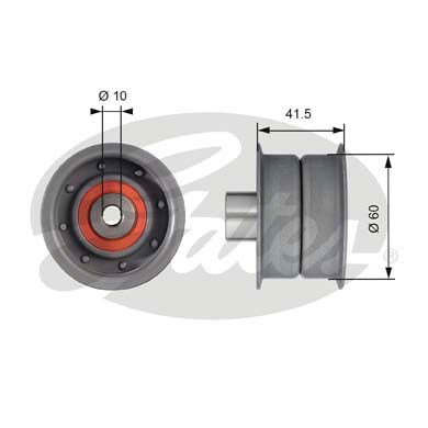 Styrrulle, kamrem Gates Powergripâ® T42106 Gates