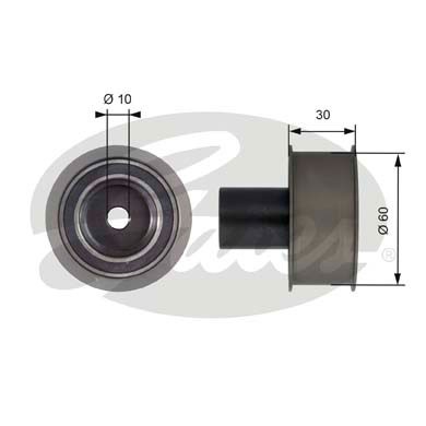 Styrrulle, kamrem Gates Powergripâ® T42136 Gates