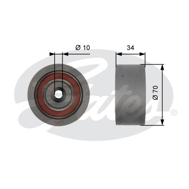 Styrrulle, kamrem Gates Powergripâ® T42159 Gates