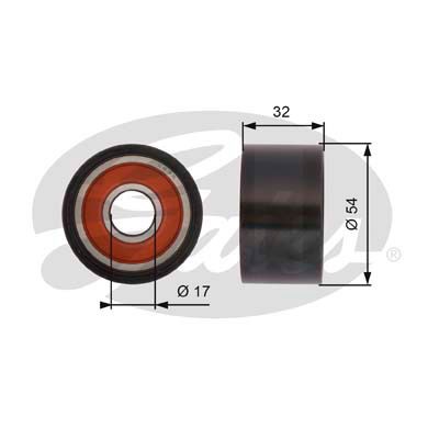 Styrrulle, kamrem, Höger, Vänster Gates Powergripâ® T42167 Gates
