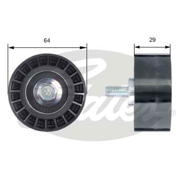 Styrrulle, kamrem Gates Powergripâ® T42170 Gates