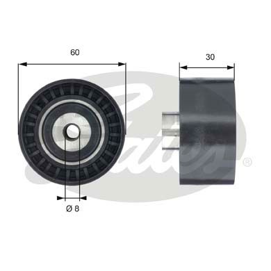 Styrrulle, kamrem Gates Powergripâ® T42188 Gates