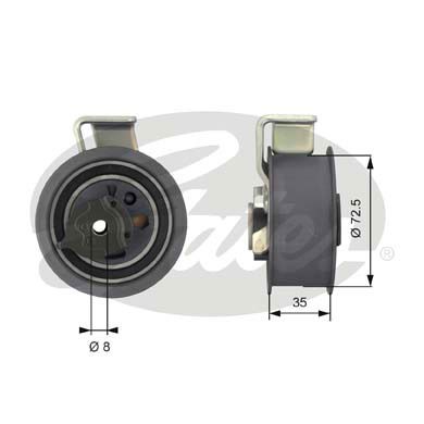 Spännrulle, kamrem Gates Powergripâ® T43019 Gates Spännrulle, kamrem Gates Powergripâ® T43019 Gates