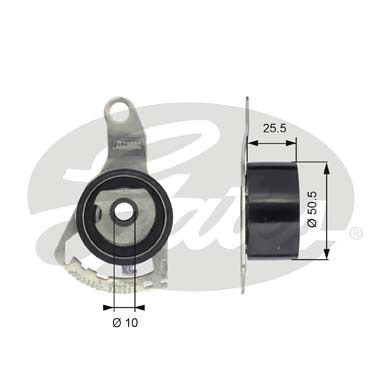 Spännrulle, kamrem Gates Powergripâ® T43056 Gates