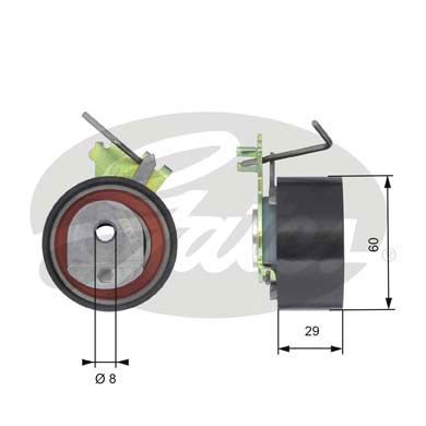 Spännrulle, kamrem Gates Powergripâ® T43088 Gates Spännrulle, kamrem Gates Powergripâ® T43088 Gates