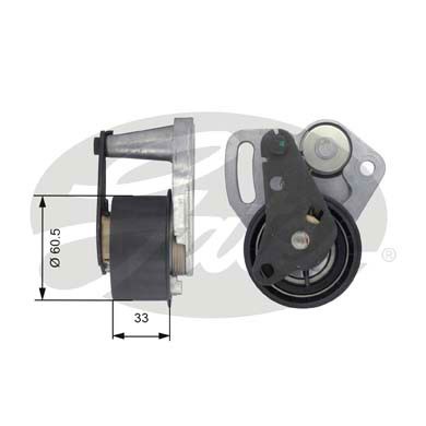 Spännrulle, kamrem Gates Powergripâ® T43107 Gates