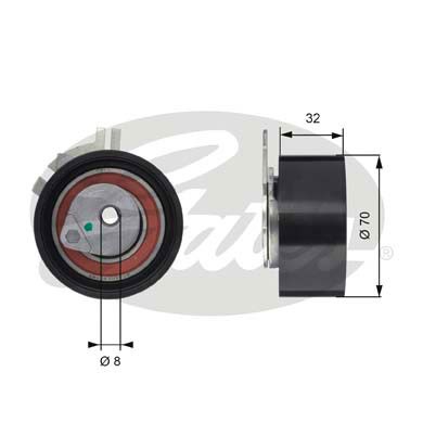 Spännrulle, kamrem Gates Powergripâ® T43117 Gates