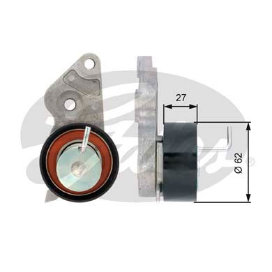 Spännrulle, kamrem Gates Powergripâ® T43127 Gates