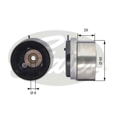 Spännrulle, kamrem Gates Powergripâ® T43143 Gates