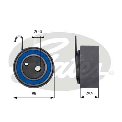 Spännrulle, kamrem Gates Powergripâ® T43144 Gates