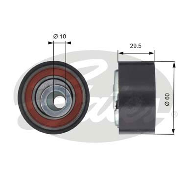 Spännrulle, kamrem Gates Powergripâ® T43147 Gates