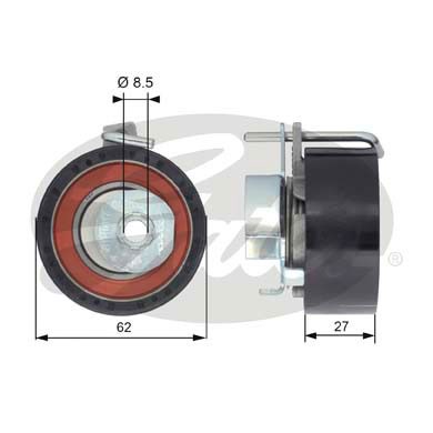 Spännrulle, kamrem Gates Powergripâ® T43171 Gates