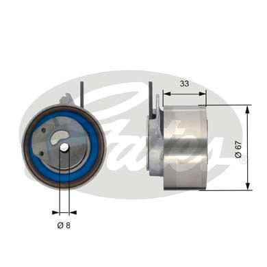 Spännrulle, kamrem Gates Powergripâ® T43174 Gates