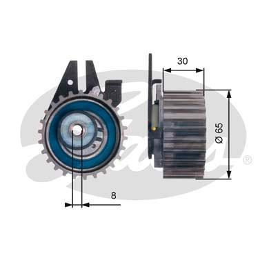 Spännrulle, kamrem Gates Powergripâ® T43211 Gates