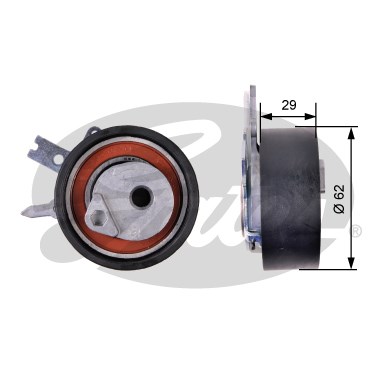Spännrulle, kamrem Gates Powergripâ® T43218 Gates