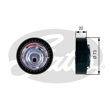 Spännrulle, kamrem Gates Powergripâ® T43225 Gates