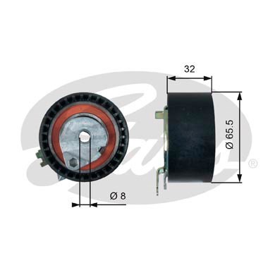 Spännrulle, kamrem Gates Powergripâ® T43236 Gates