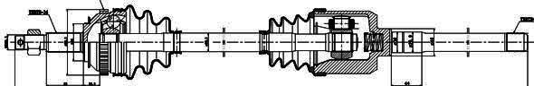 Drivaxel Chrysler Voyager II Gsp 209061 GSP