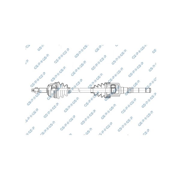 Drivaxel Chrysler Voyager / Grand Voyager III Gsp 209064 GSP