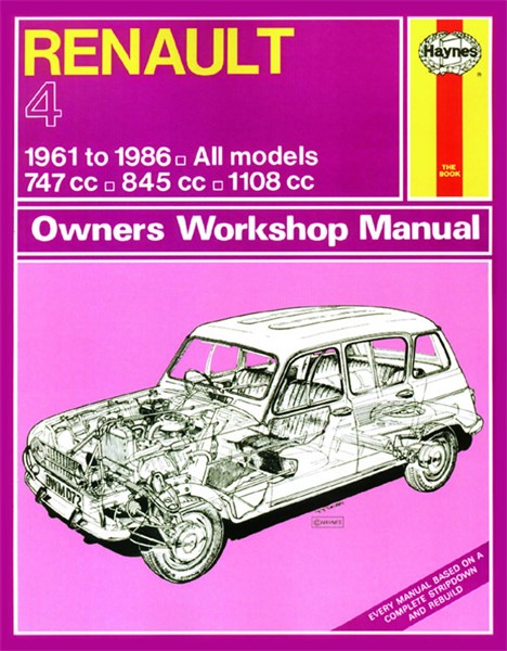 Haynes Reparationshandbok, Renault 4, Universal Haynes 0072 Haynes