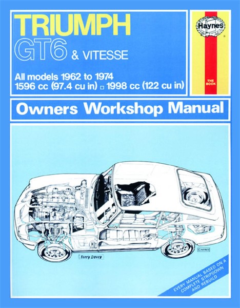 Haynes Reparationshandbok, Triumph Gt6 & Vitesse Haynes 0112 Haynes