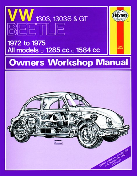 Haynes Reparationshandbok, Vw Beetle 1303, 1303s & Gt, Universal Haynes