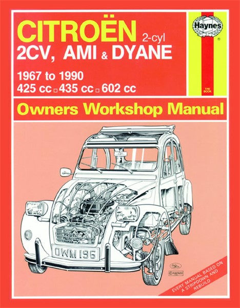 Haynes Reparationshandbok, Citroën 2cv, Ami & Dyane, Universal Haynes