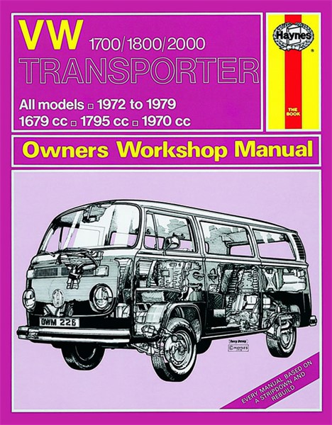 Haynes Reparationshandbok, Vw Transporter 1700, 1800 & 2000 Hayne Haynes