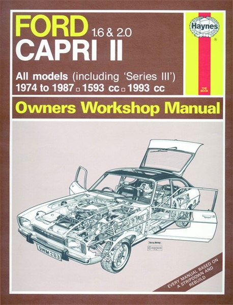 Haynes Reparationshandbok, Ford Capri Ii (& Iii) 1.6 & 2.0 Haynes Haynes