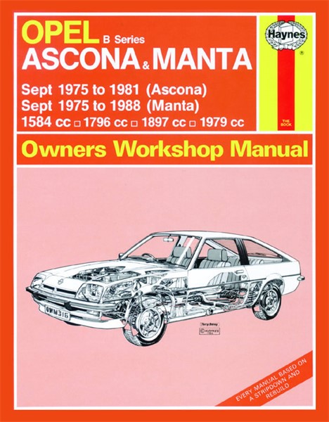 Haynes Reparationshandbok, Opel Ascona & Manta (b Series) Haynes  Haynes
