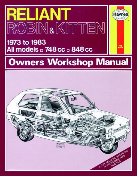 Haynes Reparationshandbok, Reliant Robin & Kitten Haynes 0436 Haynes
