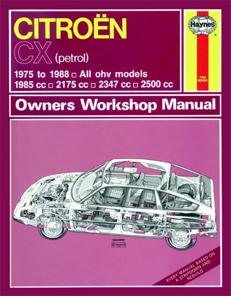Haynes Reparationshandbok, Citroën Cx Petrol, Universal Haynes