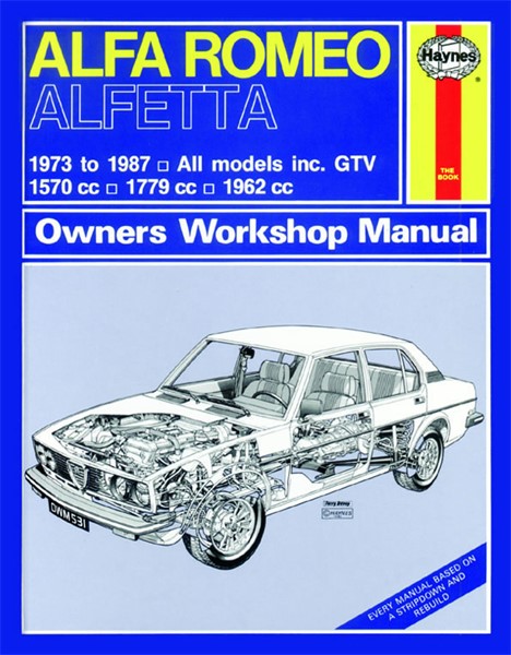 Haynes Reparationshandbok, Alfa Romeo Alfetta Haynes 0531 Haynes