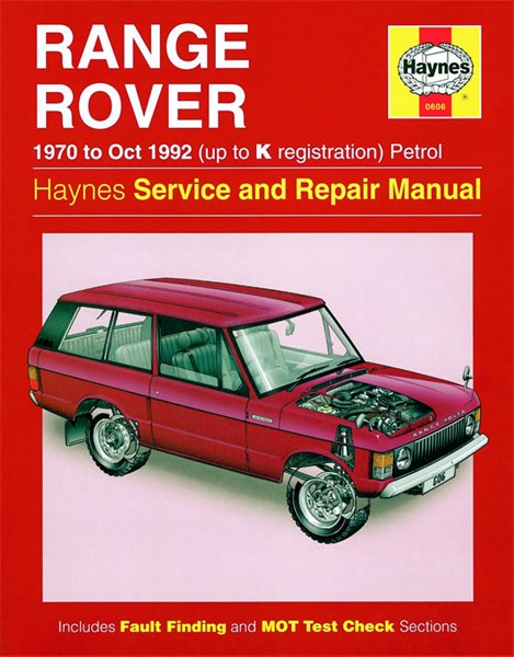 Haynes Reparationshandbok, Range Rover V8 Petrol Haynes 0606 Haynes