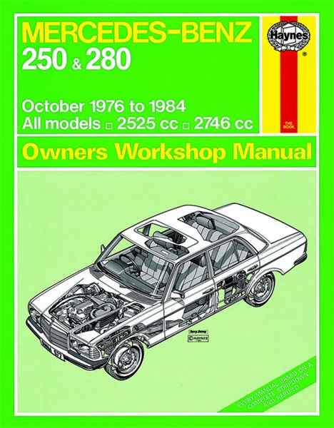 Haynes Reparationshandbok, Mercedes-benz 250 & 280 123 Serie Hayn Haynes