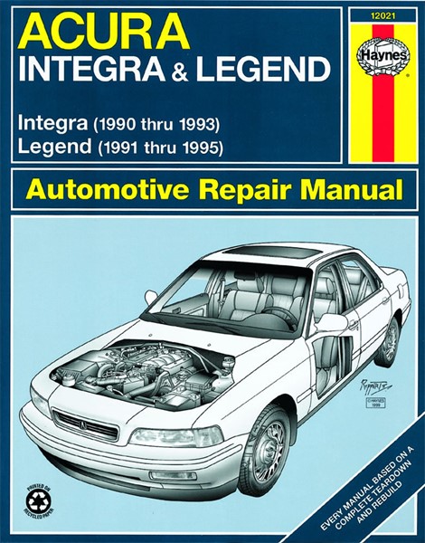 Haynes Reparationshandbok, Acura Integra & Legend Haynes 12021 Haynes
