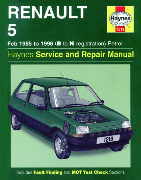 Haynes Reparationshandbok, Renault 5 Petrol Haynes 1219 Haynes