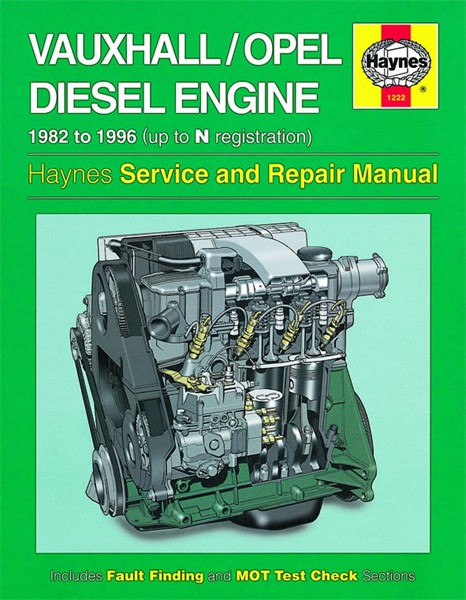 Haynes Reparationshandbok, Vauxhall/opel 1.5, 1.6 1.7 litre Hayne Haynes