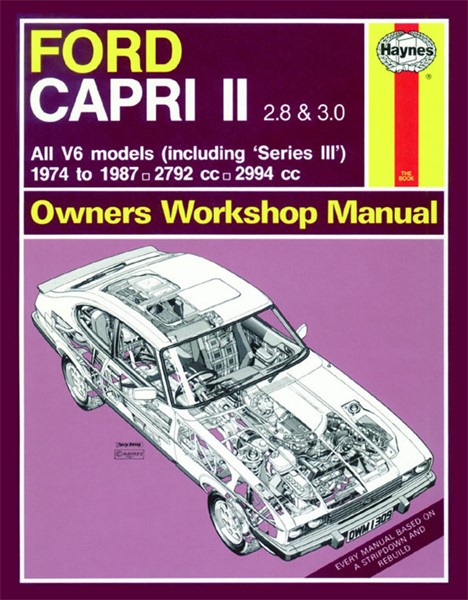 Haynes Reparationshandbok, Ford Capri Ii (& Iii) 2.8, 3.0 V6 Hayn Haynes