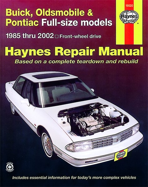 Haynes Reparationshandbok, Buick, Oldsmobile & Pontiac Haynes 190 Haynes Haynes Reparationshandbok, Buick, Oldsmobile & Pontiac Haynes 190 Haynes