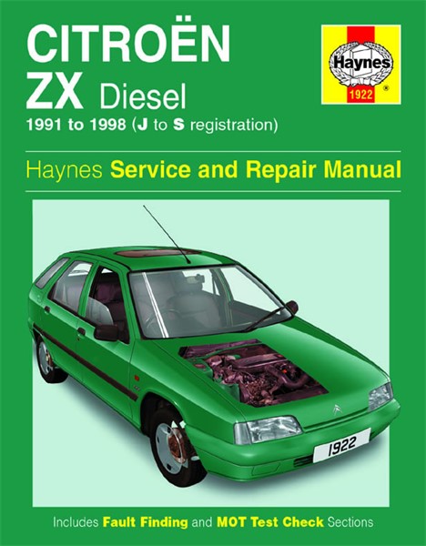 Haynes Reparationshandbok, Citroën Zx Diesel Haynes 1922 Haynes
