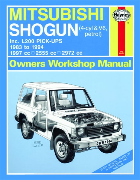 Haynes Reparationshandbok, Mitsubishi Shogun & L200 Haynes 1944 Haynes