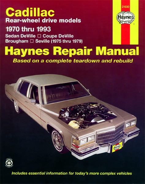 Haynes Reparationshandbok, Cadillac Rear-wheel drive, Universal Haynes