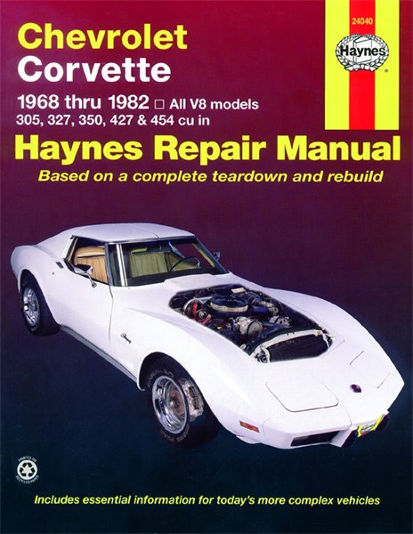 Haynes Reparationshandbok, Chevrolet Corvette, Universal Haynes