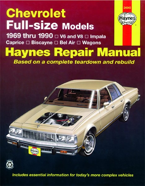 Haynes Reparationshandbok, Chevrolet Full-size Sedans, Universal Haynes