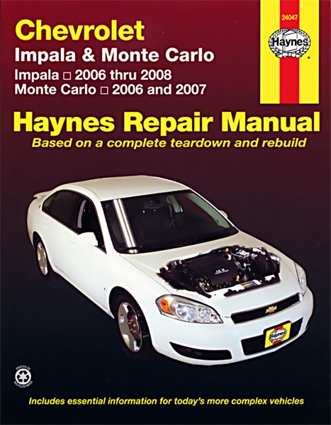 Haynes Reparationshandbok, Chevrolet Impala & Monte Carlo Haynes  Haynes