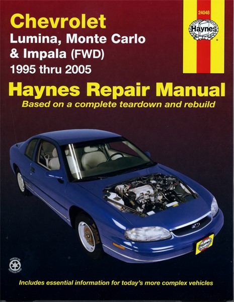 Haynes Reparationshandbok, Chevrolet Monte Carlo, Impala Fwd Hayn Haynes