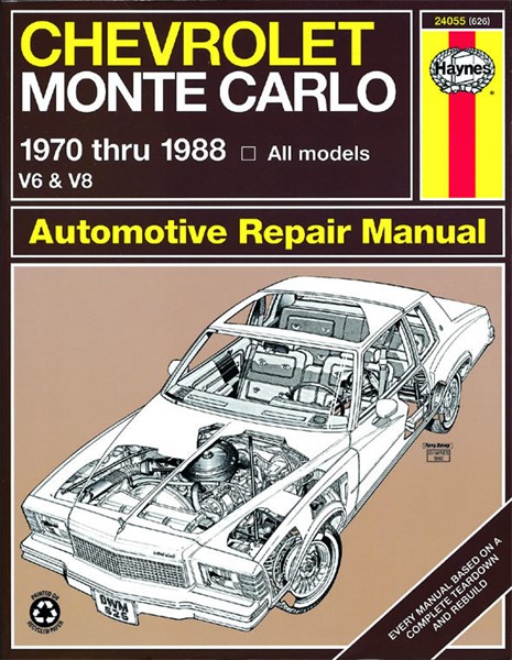 Haynes Reparationshandbok, Chevrolet Monte Carlo Haynes 24055 Haynes